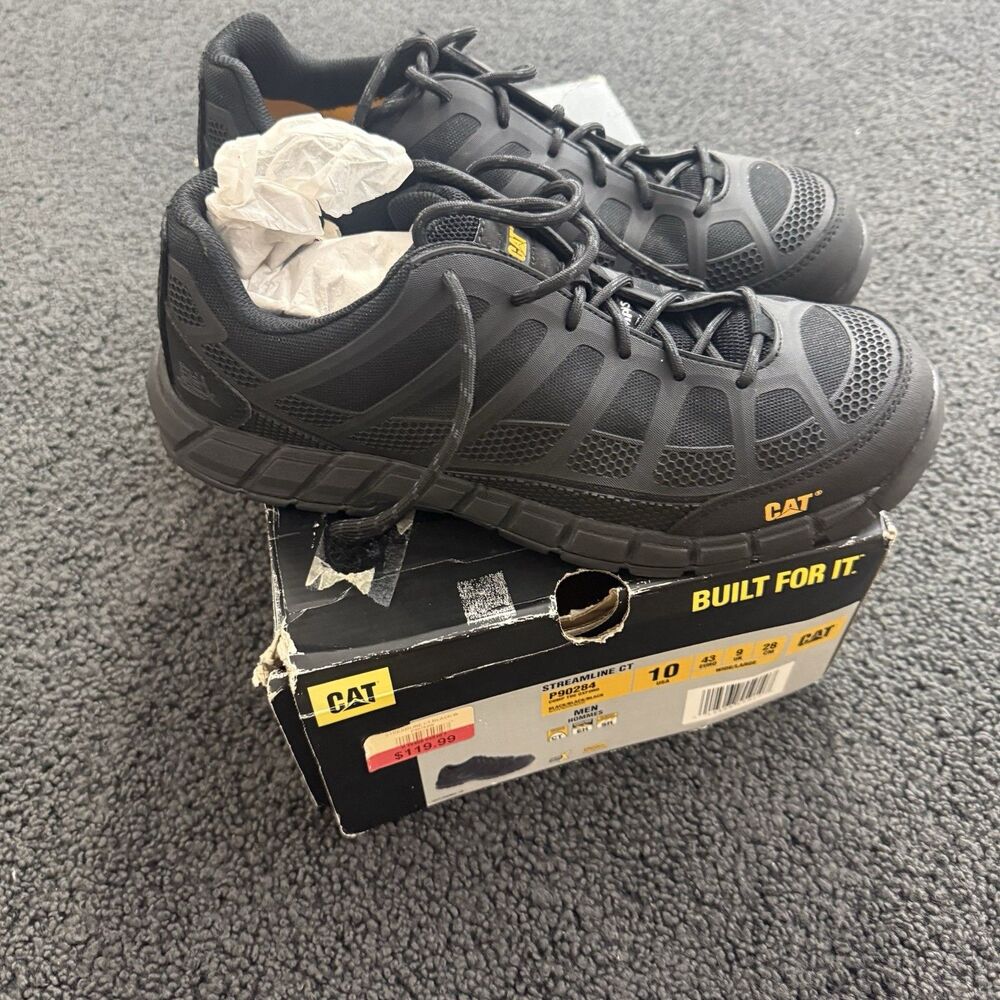 CAT streamline composite toe men size 10 New